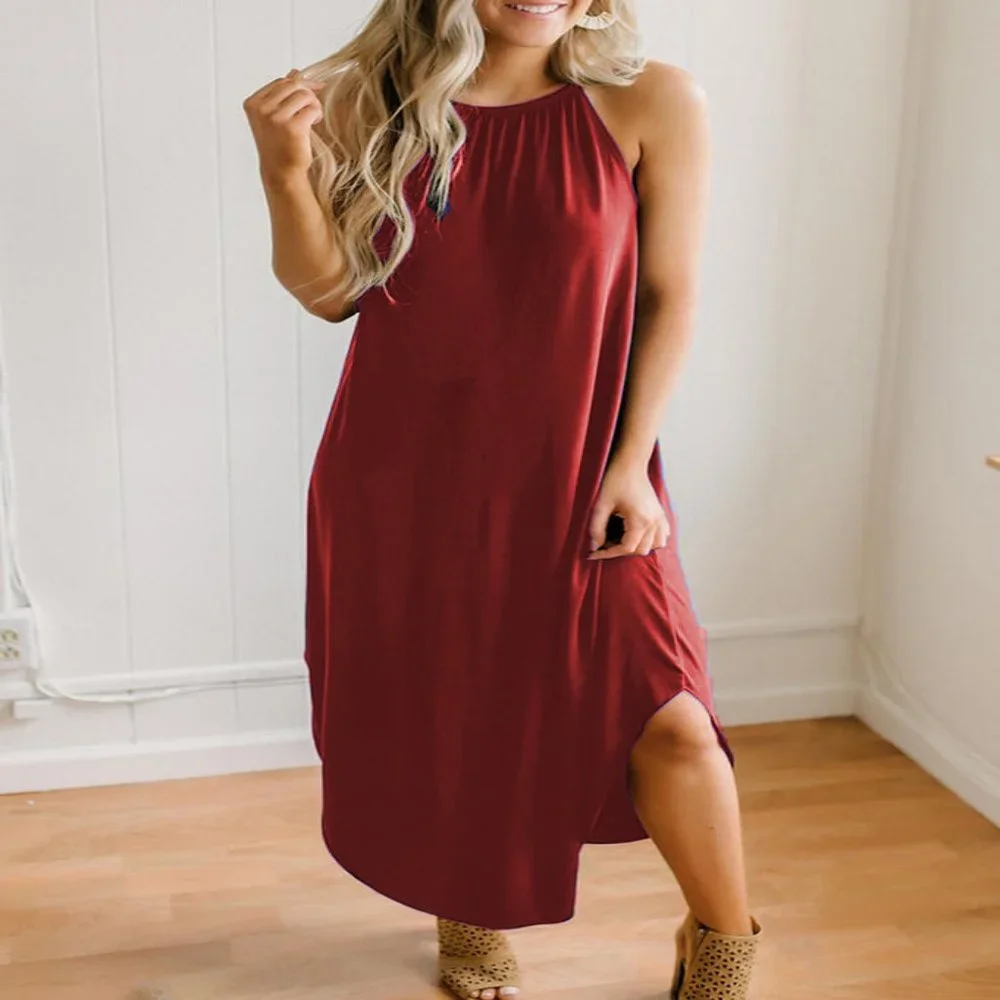 Ruby Red Sack Dress - Picture 3 of 7